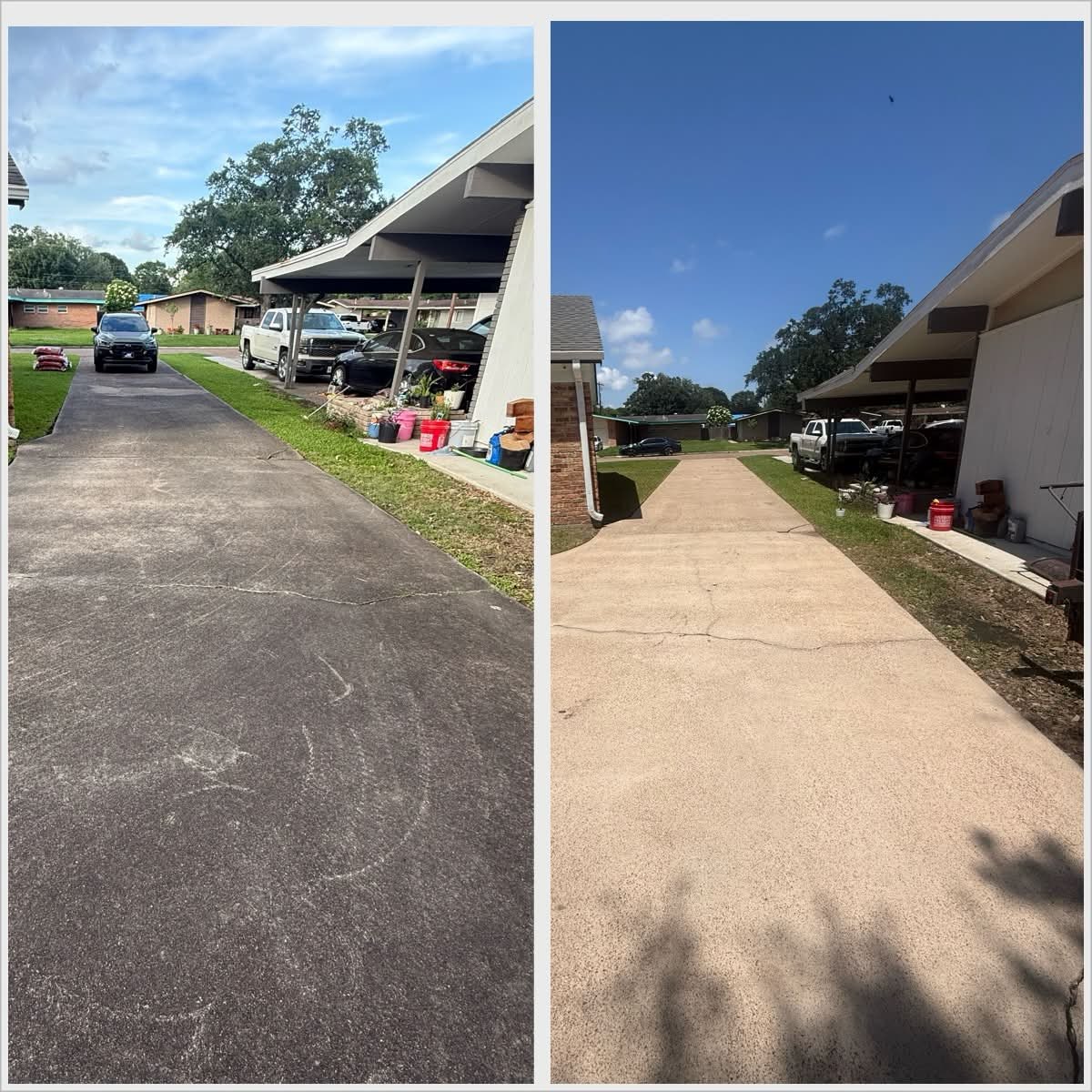 Driveway & Concrete Cleaning project results